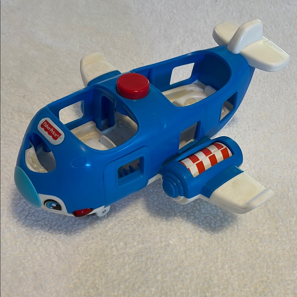 Fisher-Price Blue and White Toy Vehicle